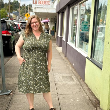 Monica Dress in Sage Floral