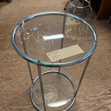 Circular Glass Side Table