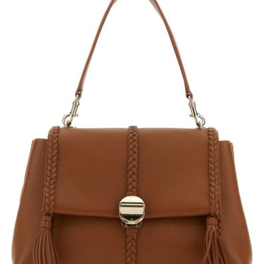 Chloe Women Caramel Leather Medium Penelope Handbag