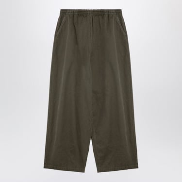 Balenciaga Green Cotton Baggy Trousers Men