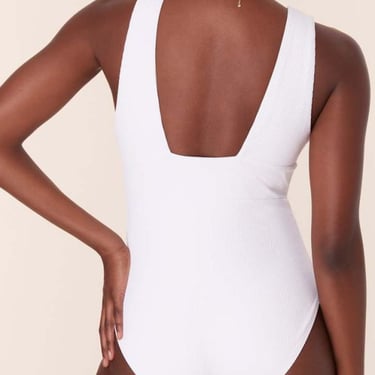 Andie Swim The Mykonos Ribbed One Piece - White