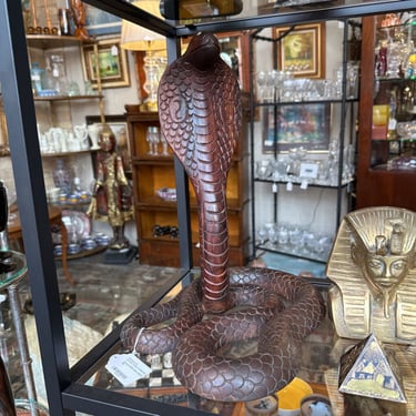 Carved MCM teak cobra approx 15t