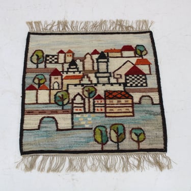 1970s Wool Tapestry, Poland / Mid-century / Vintage Tapestry / 