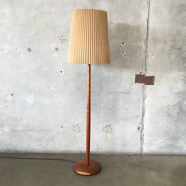 Danish Mid Century Modern Sculptural Walnut Floor Lamp