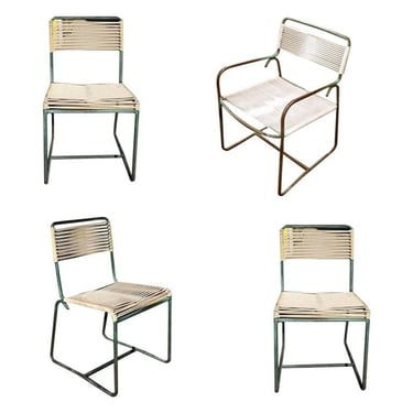 Walter Lamb Bronze Outdoor Dining Chairs Set of 4 