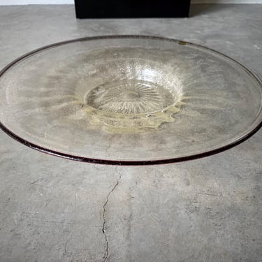 Large - Vintage Italian Vetri Murano Glass Centerpiece / Plate 