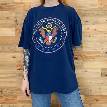 80's Vintage The United States of Texas Tee Shirt T-Shirt 