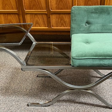 Item #AB34 Mid Century Bauhaus Chrome Frame Bench / Table c.1950