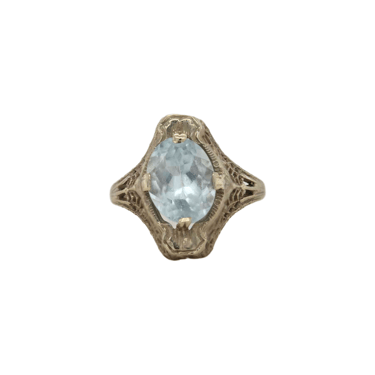 Vintage Arto Deco Aquamarine Ring