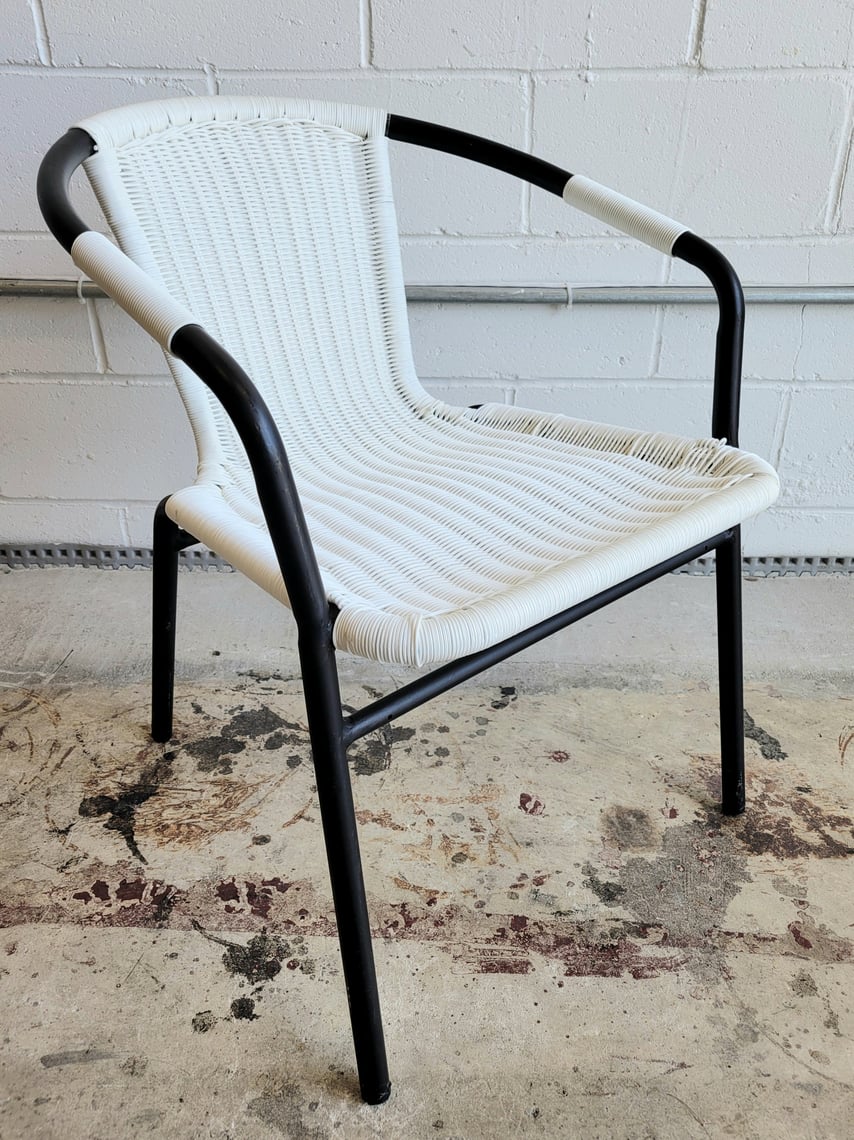 White Woven Chair | Wishbone Reserve | Baltimore, MD