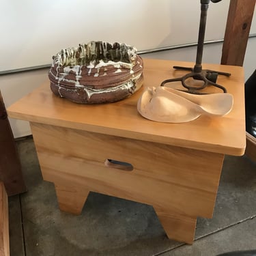Open-End Hardwood Side Table