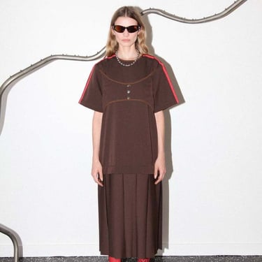 KkCo Box Pleat Dress - Mud