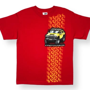 Vintage Y2K/00s NWT Hummer Truck Tire Print Graphic T-Shirt Size Medium/Large 