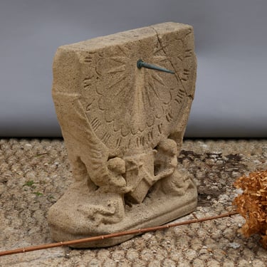 19th Century French Sandstone Sundial