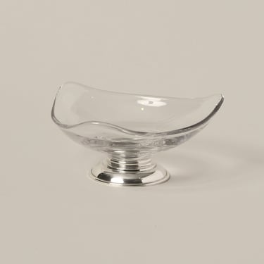Glass Pyramid Dish with Sterling Pedestal Frank M. Whiting &amp; Co.