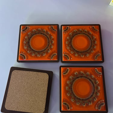 101430675 - Mid Century VB Coaster set 4 pieces - VB - GLAM - DECOR