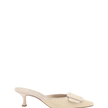 Manolo Blahnik Women Atikalo Raffia 050 Pump Shoes