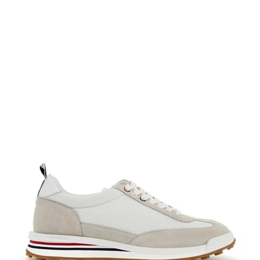 Thom Browne Mesh And Suede Leather Sneakers In 9 Men