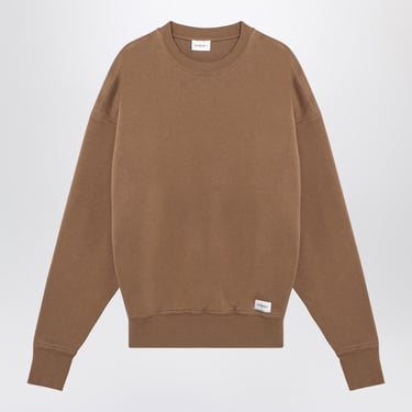 Saint Laurent Caramel Coloured Plush Cotton Sweatshirt Women