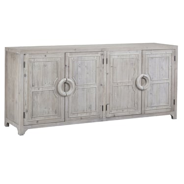 Beautiful Reclaimed Wood 4Dr. Sideboard In Natural Brown Finish from Terra Nova Designs Los Angeles 