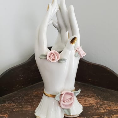 1950s Lady's Hand Vase - Mid-century Modern Decor - 50s Home Decor - Vintage Housewares 