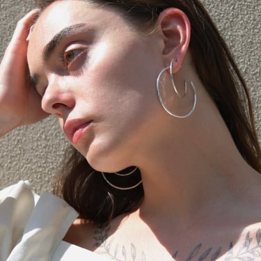 Sun & Selene The Naked Hoops / Available in Gold & Silver
