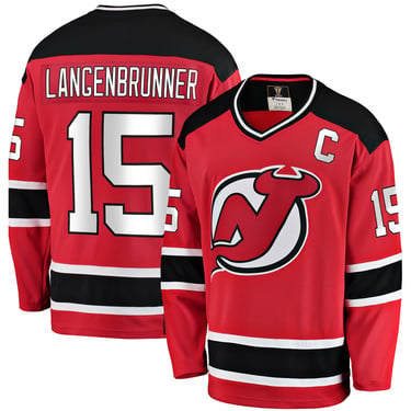 Jamie Langenbrunner New Jersey Devils Fanatics Branded Premier Breakaway Retired Player Jersey - Red