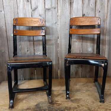 Two Children&#39;s School Chairs