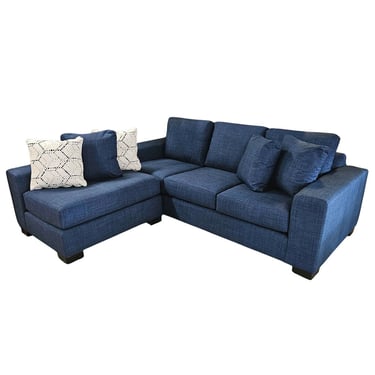 Reversible Sectional in Indigo