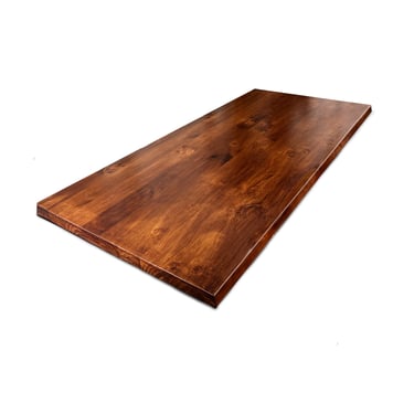 2" DIY Wood Table Top - Walnut Color, Solid Wood 