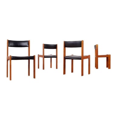 Set of 4 Fully Restored Mid Century Modern Farso Stolefabrik DanishTeak Dining Chairs 