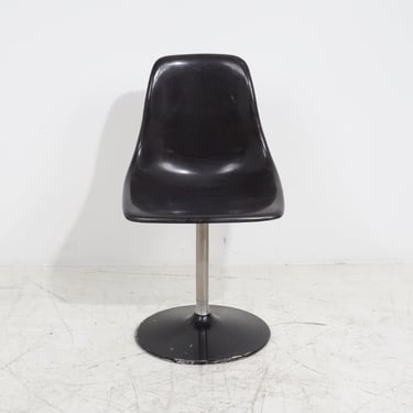 Black Tulip Pedestal Chair, 1970s 