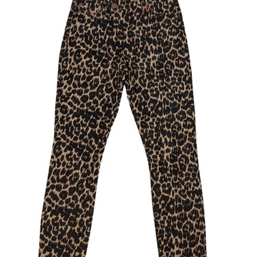 Alice & Olivia - Tan & Black Leopard Print Jeans Sz 00