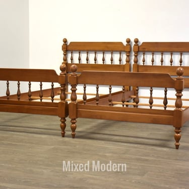 Maple Twin Beds - A Pair 