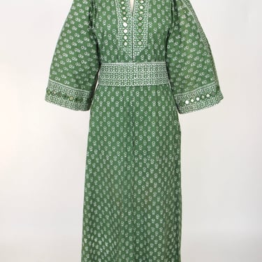 I.Magnin Mirror Embellished Caftan