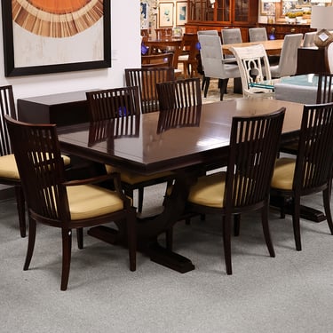 Barbara Barry Dining Table With 8 Dining Chairs
