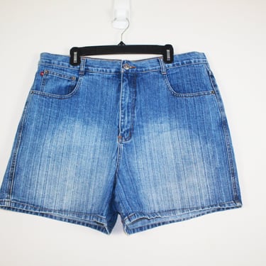 Vintage 1990s High Waist Denim Shorts, Size 38 Waist 
