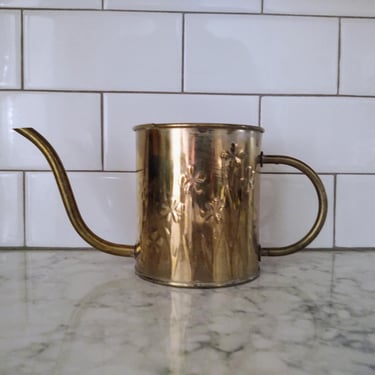 Vintage 1986 FTD Brass Watering Can Made in Holland 