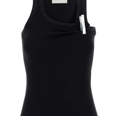 Coperni Women Black Cotton Tank Top