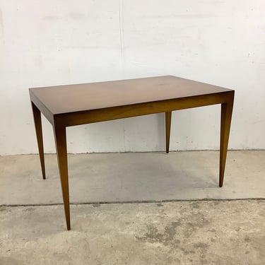 Tall Mid-Century Modern Wooden Side Table 