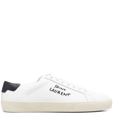 Saint Laurent Women Court Sl/06 Leather Sneakers