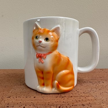 Otagiri 3D Orange Tabby Tabbie Mug | Japan 