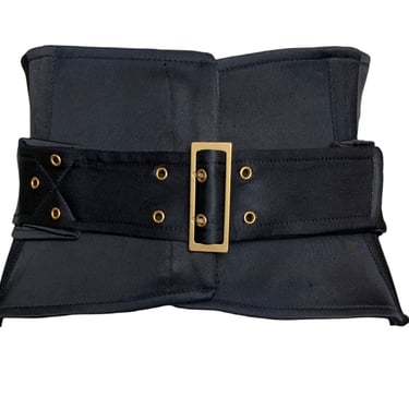 Tom Ford for Gucci F/W '03 Runway Black Corset Waspie Belt