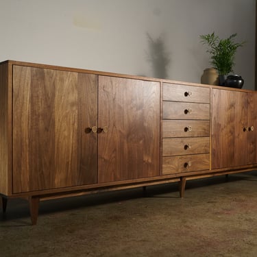 Armocido Buffet, Mid-Century Modern Buffet, Modern Sideboard, Credenza, Solid Wood Sideboard (Shown in Walnut) 