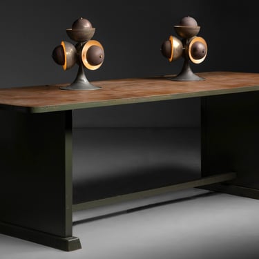 Copper Table Lamps / Industrial Metal Table