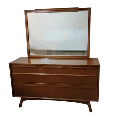 Mid Century Modern Kroehler Dresser with Mirror 