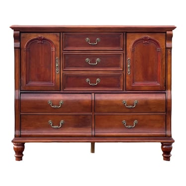 Stanley Furniture Tall Cherry Dressing Chest 