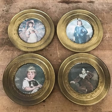 Vintage Brass Picture Frames (4 pc) (Seattle)