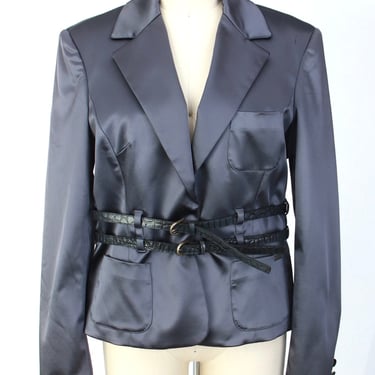 Galliano Satin Belted Blazer*