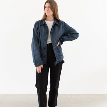 Vintage Charcoal Grey Work Jacket | Unisex Utility Workwear | Made in Italy | M L | IT330 